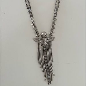 Dylanlex Necklace Silver Stones Chain Rhinestones Egyptian